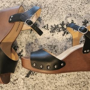 Lucky wedge sandals. Worn once!!